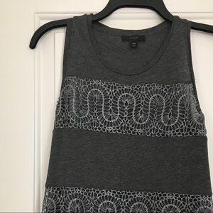 J Crew lace detail tank top size XXS.
